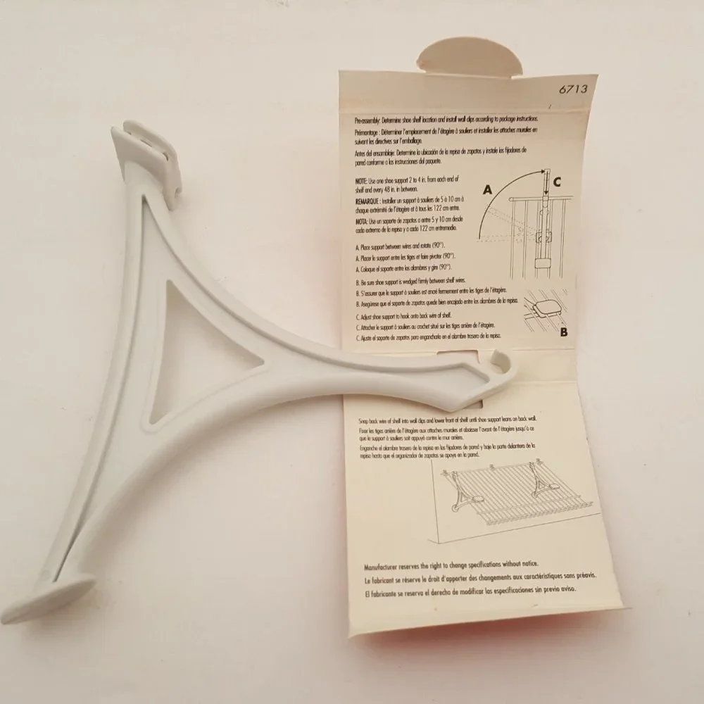 CLOSETMAID Shoe Shelf Support | 6713 | 01-87322-12 | NEW